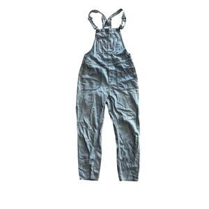 American Eagle Women’s Light Wash Denim Overalls Size M – Classic Bib Overalls